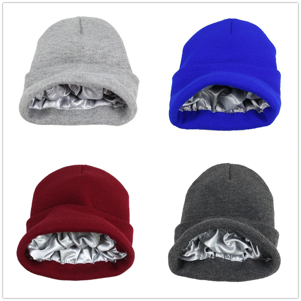 Bonnet en tricot doublé de sat - Beanie Cuffed Knit avis et prix