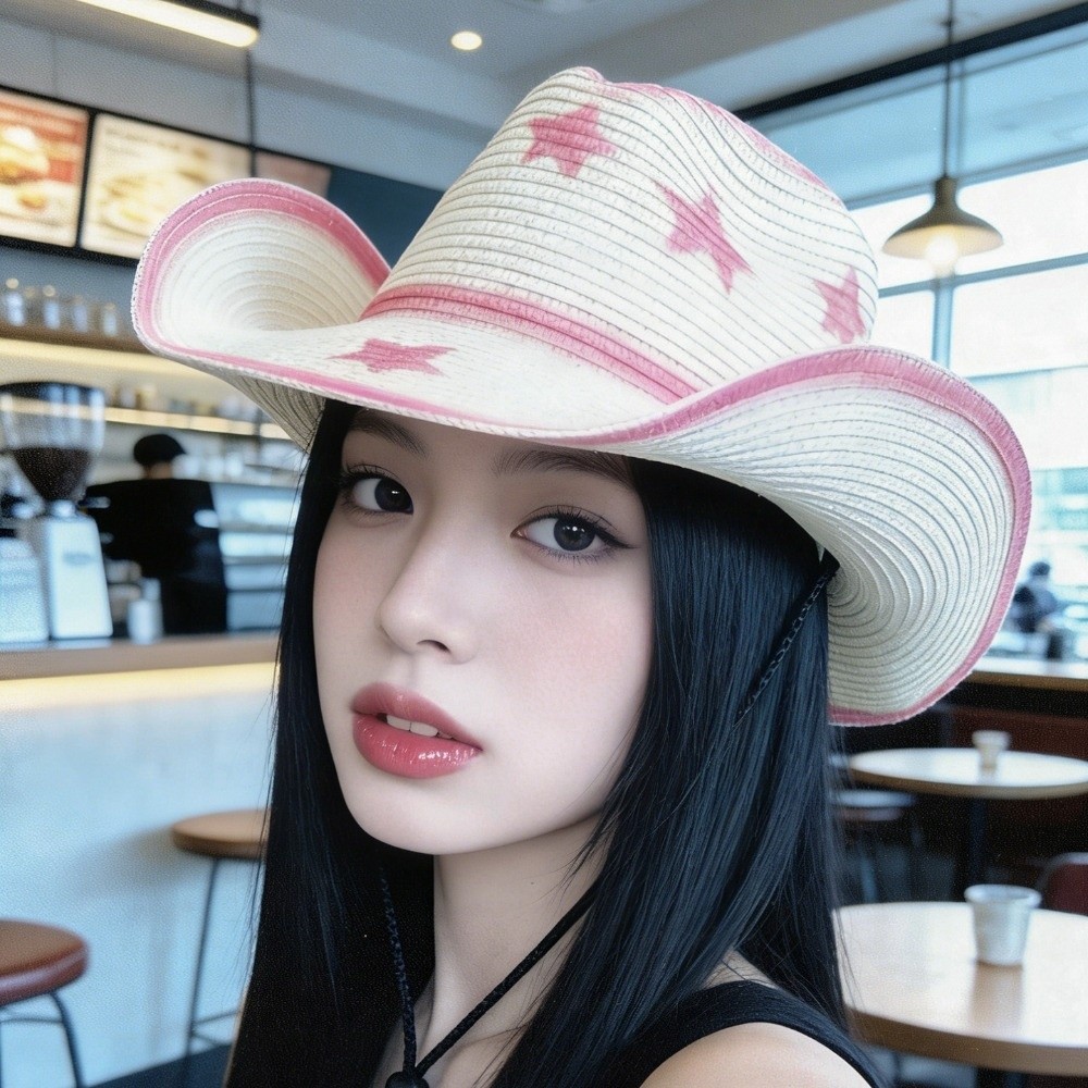 Chapeau de cowboy respirant à  - Cowboy Hat Straw avis et prix