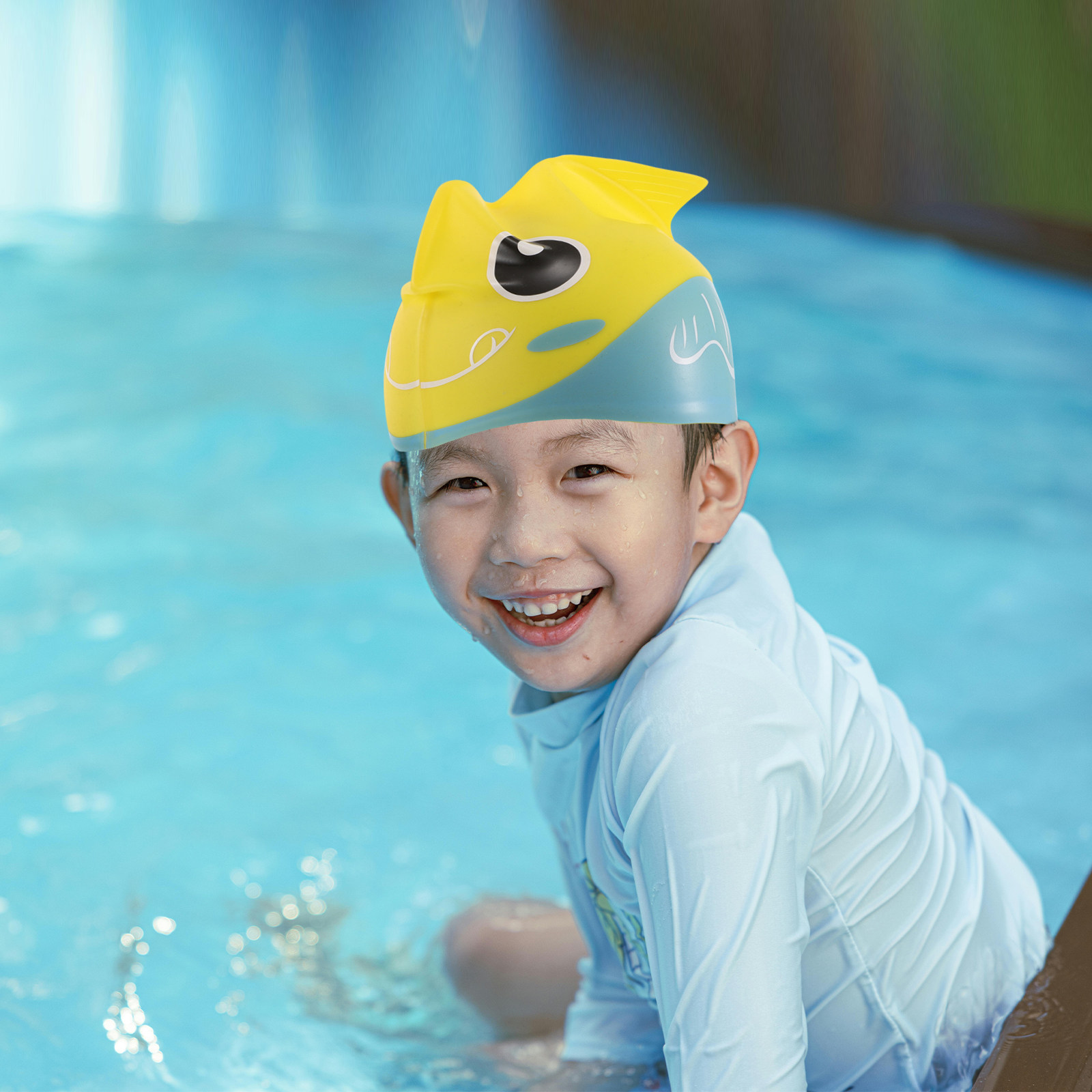 Bonnet de bain imprimé avec de - Swim Hat Silicone avis et prix